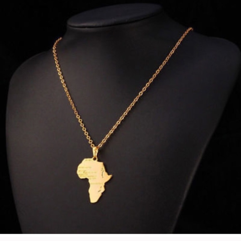 Gold Africa Necklace - Picture 3 of 7